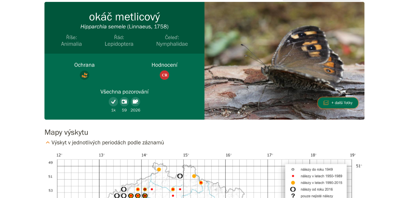 Portál AOPK ČR pro monitoring a mapování druhů